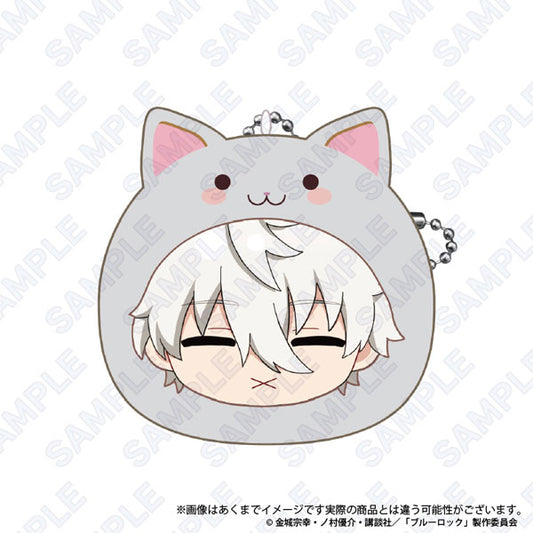 ブルーロック もちふわクッションキーホルダー(まるめいつ絵柄) 凪誠士郎 keychain