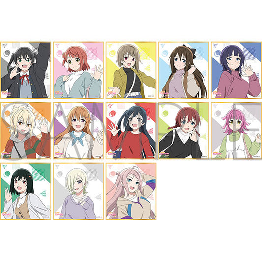 (MOVIC) ﾗﾌﾞﾗｲﾌﾞ! 虹ヶ咲学園ｽｸｰﾙｱｲﾄﾞﾙ同好会 ﾐﾆ色紙ｺﾚｸｼｮﾝ  色紙