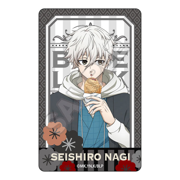 (GRANUP) ﾌﾞﾙｰﾛｯｸﾚﾄﾛﾓﾀﾞﾝICｶｰﾄﾞｽﾃｯｶｰSeishiro Nagi card sticker