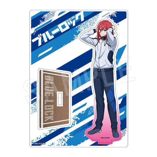(Chinese and foreign industry) ﾌﾞﾙｰﾛｯｸｱｸﾘﾙｽﾀﾝﾄﾞﾄﾚｰﾆﾝｸﾞver. Thousand Cut Leopard Horse acrylic stand