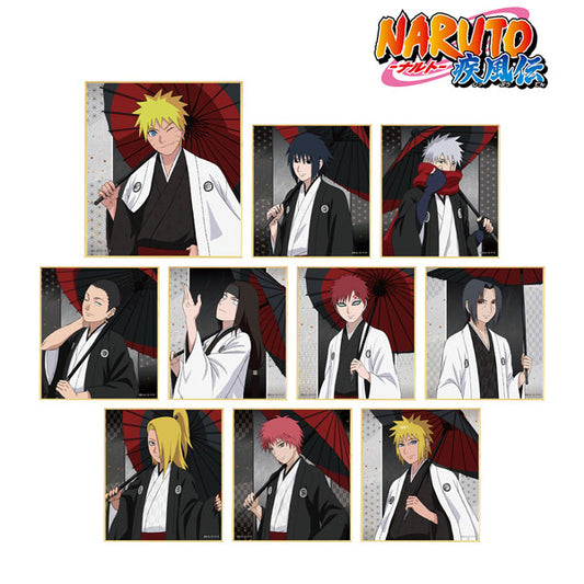 NARUTO 疾風伝 描下しｲﾗｽﾄ 番傘和装ver. TDﾐﾆ色紙 (ｱﾙﾏﾋﾞｱﾝｶ)