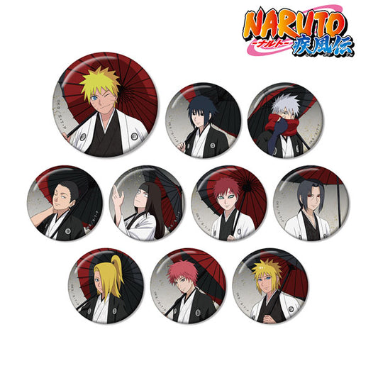 NARUTO 疾風伝 描下しｲﾗｽﾄ 番傘和装ver. TD缶ﾊﾞｯｼﾞ badge (ｱﾙﾏﾋﾞｱﾝｶ)