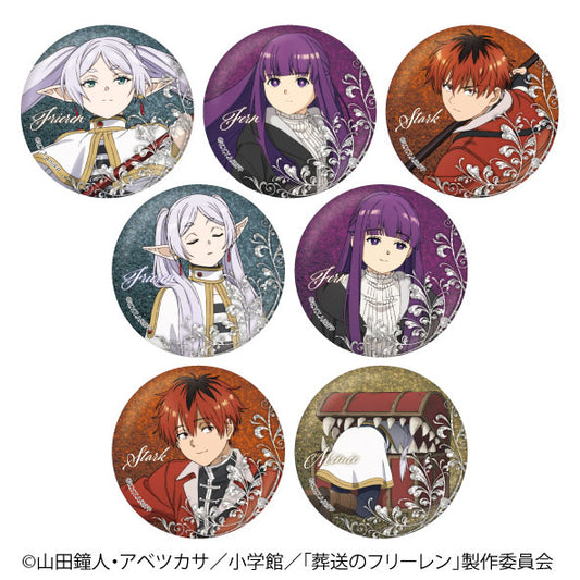 葬送のﾌﾘｰﾚﾝ ﾄﾚｰﾃﾞｨﾝｸﾞﾒﾀﾘｯｸ缶ﾊﾞｯｼﾞB (再販) (日ﾃﾚｻｰﾋﾞｽ)  badge