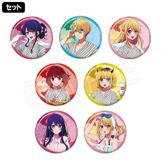 推しの子 ﾄﾚｰﾃﾞｨﾝｸﾞ缶ﾊﾞｯｼﾞ お風呂ver.(ﾗﾝﾀﾞﾑﾎﾛ入り) badge (中外鉱業)