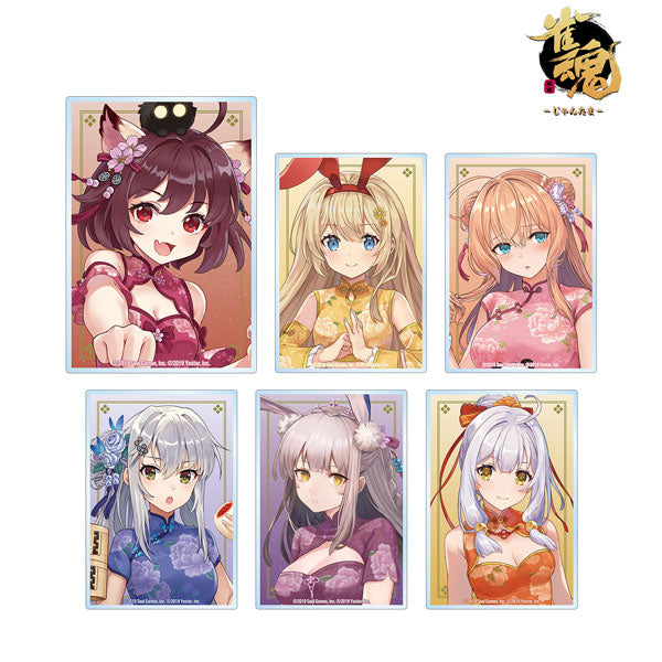 雀魂-じゃんたま- 描起しｲﾗｽﾄ ﾁｬｲﾅﾄﾞﾚｽver. TDｱｸﾘﾙｶｰﾄﾞ acrylic card