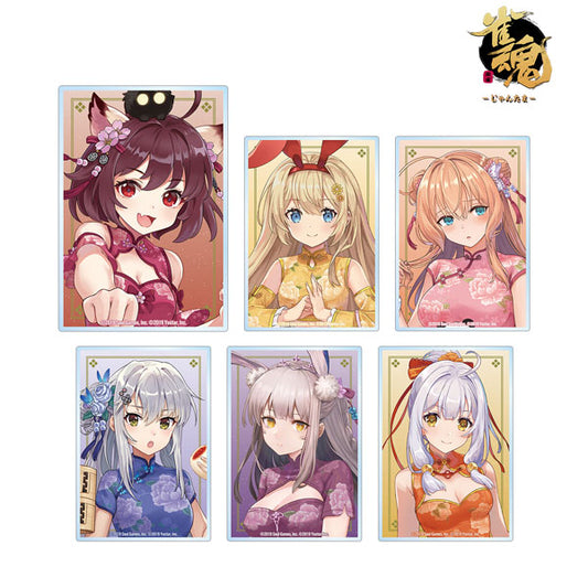 雀魂-じゃんたま- 描起しｲﾗｽﾄ ﾁｬｲﾅﾄﾞﾚｽver. TDｱｸﾘﾙｶｰﾄﾞ acrylic card