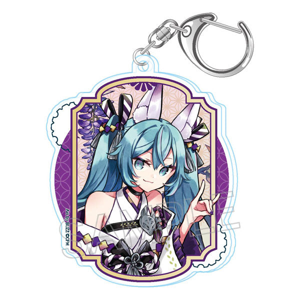 初音ミク 百鬼夜行 アクリルキーホルダー 妖狐 kh.