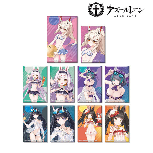 ｱｽﾞｰﾙﾚｰﾝ 描起しｲﾗｽﾄ 水着ver. TDｽｸｴｱ缶ﾊﾞｯｼﾞ badge (ｱﾙﾏﾋﾞｱﾝｶ)