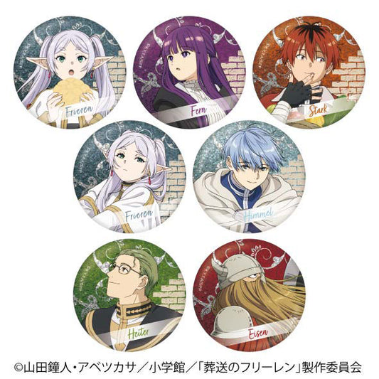 葬送のﾌﾘｰﾚﾝ ﾄﾚｰﾃﾞｨﾝｸﾞﾒﾀﾘｯｸ缶ﾊﾞｯｼﾞC (日ﾃﾚｻｰﾋﾞｽ)  badge