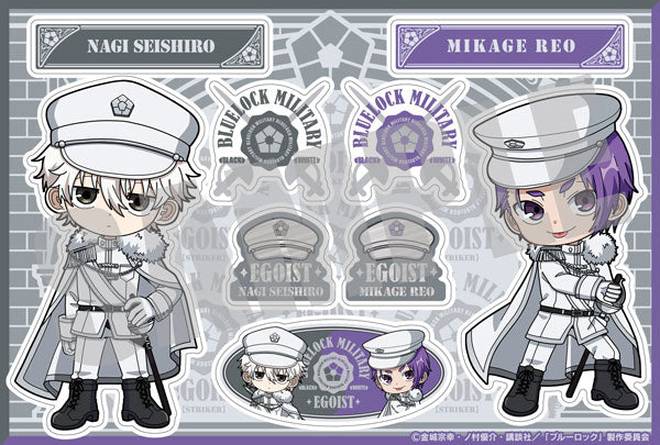 (ｷｬﾋﾞﾈｯﾄ) ﾌﾞﾙｰﾛｯｸ ｽﾃｯｶｰ 凪 誠士郎＆御影 玲王 MILITARY ver.