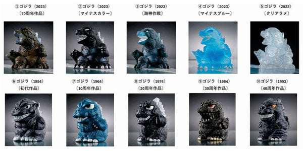 ゴジラ ミニソフビクロニクル 〔G70 LEGENDS〕 10個入り (池袋)