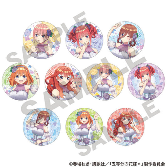 (ｸﾗｯｸｽ) 五等分の花嫁 ﾄﾚｰﾃﾞｨﾝｸﾞｸﾞﾘｯﾀｰ缶ﾊﾞｯｼﾞ 紫陽花ドレス