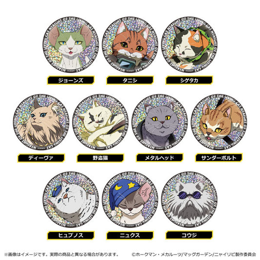 (清水産業) ニャイト・オブ・ザ・リビングキャット ホログラム缶バッジ