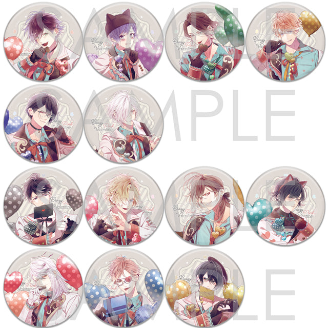 DIABOLIK LOVERS Crazy▼Pink▼Valentineビッグ缶バッジ