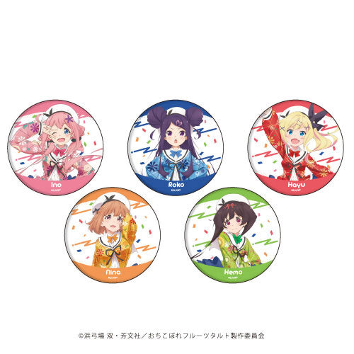 Tin badge “Ochikobore Fruit Tart” 01/ 5 pieces BOX tcb