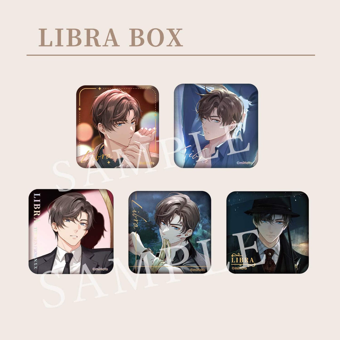 【未定事件簿】トレーディング缶バッジ Libra