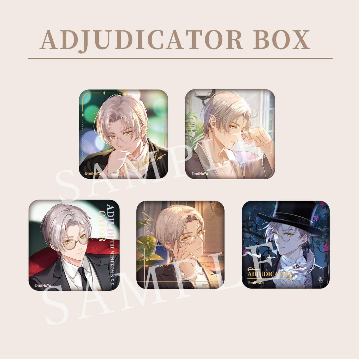 【未定事件簿】トレーディング缶バッジ Adjudicator