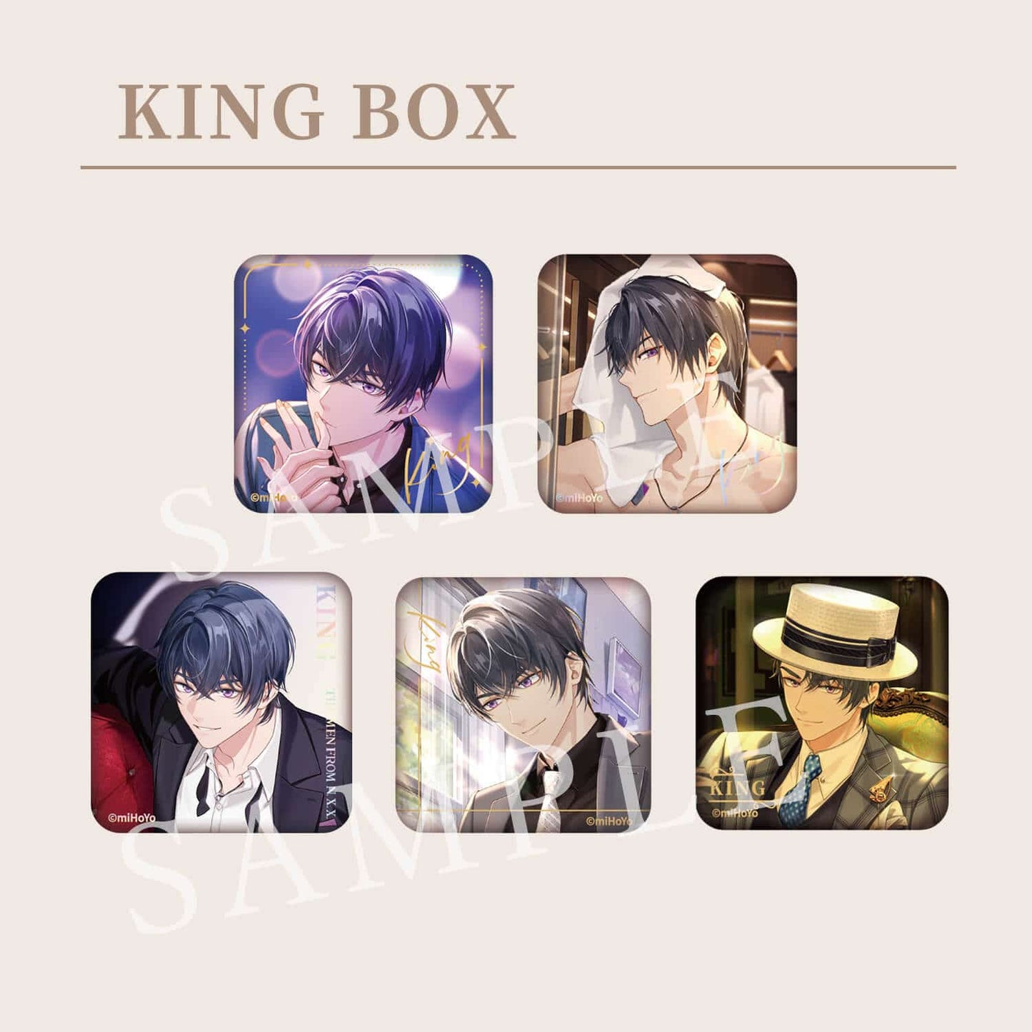 【未定事件簿】トレーディング缶バッジ King