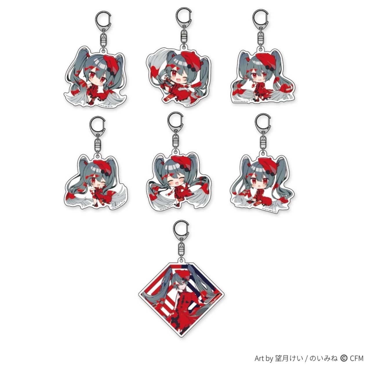 ART OF MIKU アートミク　トレーディングアクリルキーホルダー（全７種）