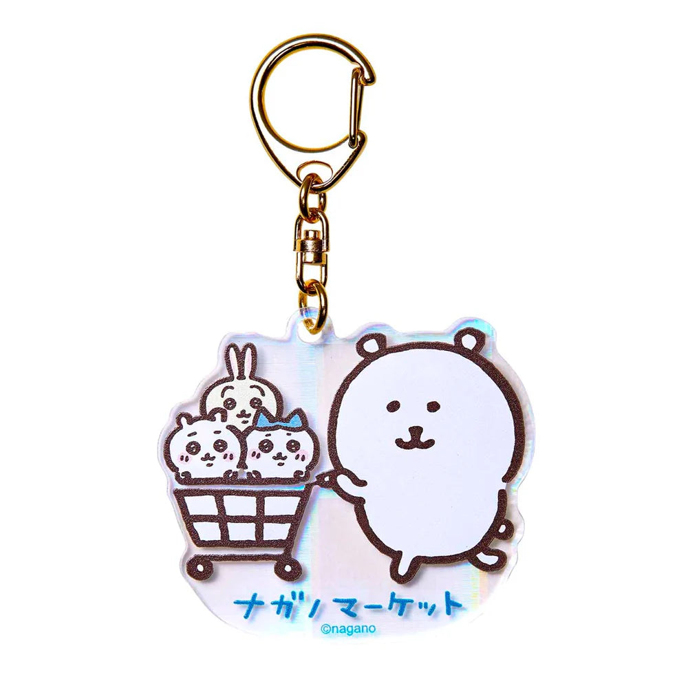 Nagano Market Hologram Acrylic Key Chain (Push Cart)kh.kc.