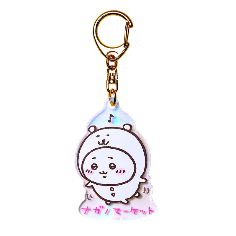 Nagano Market Hologram Acrylic Keychain (Chikawa)kc.