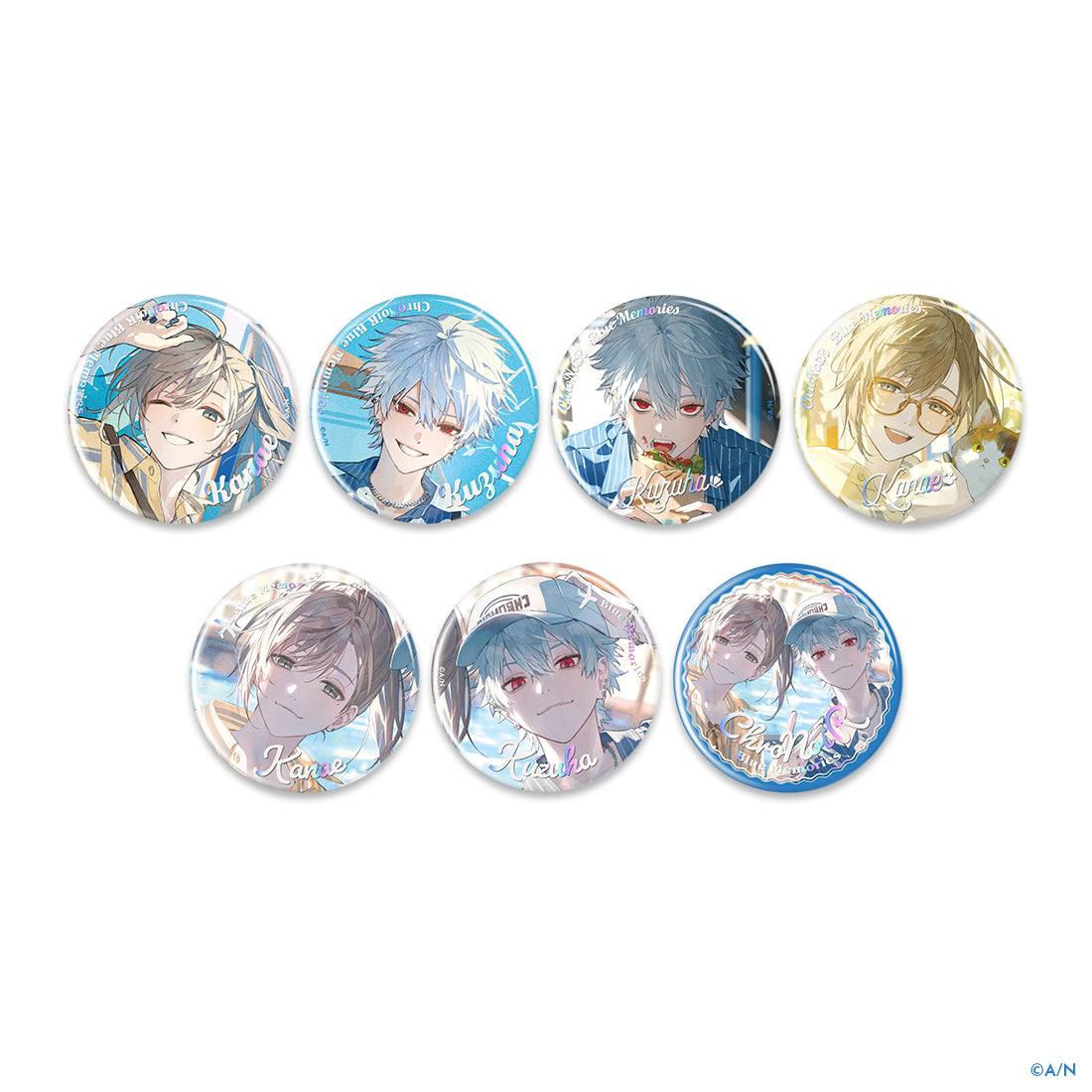 にじさんじ ChroNoiR Blue Memories ランダムオーロラ缶バッジ  (池袋)