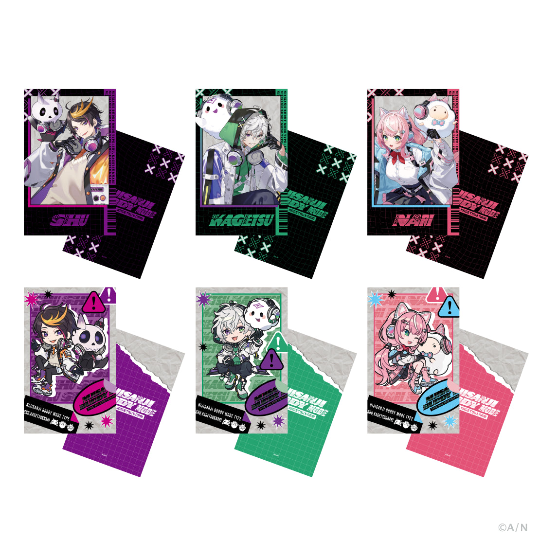 【NIJISANJI Buddy Mode Type：Shu, Kagetsu & Nari】ランダムチェキ風カード(池袋)