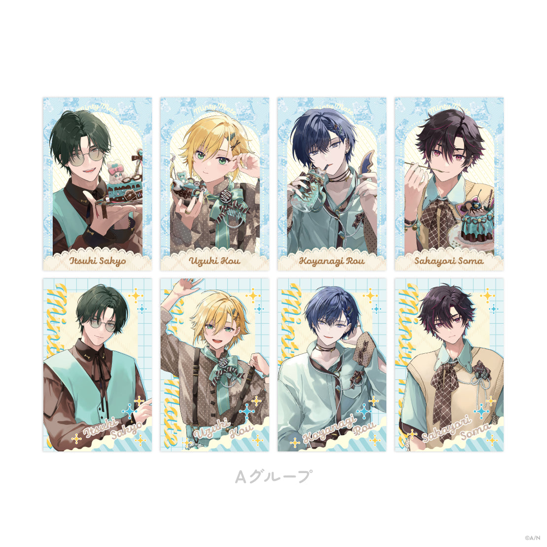 【Minty Mate】にじさんじ ランダムチェキ風カード Aグループ (IKE)