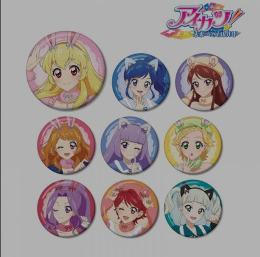 アイカツ！ 10th STORY ～未来へのSTARWAY～ 描き下ろしイラスト アニマルコーデver. トレーディング缶バッジ canbadge