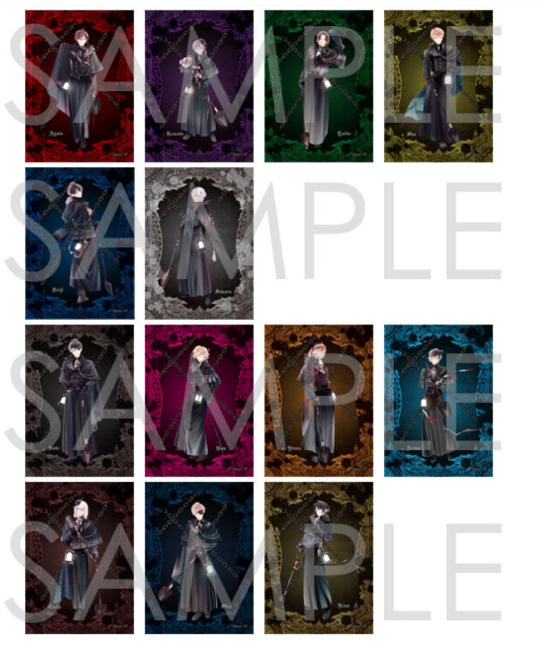 DIABOLIK LOVERS 梎梏霊园ブロマイドPhoto L Judge Card