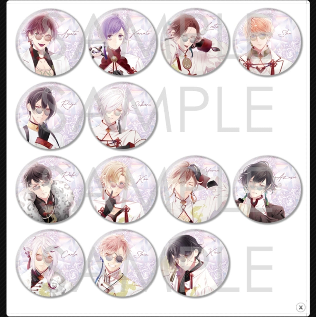 DIABOLIK LOVERS 暗黒華族 Darkness Familia ビッグ缶バッジ