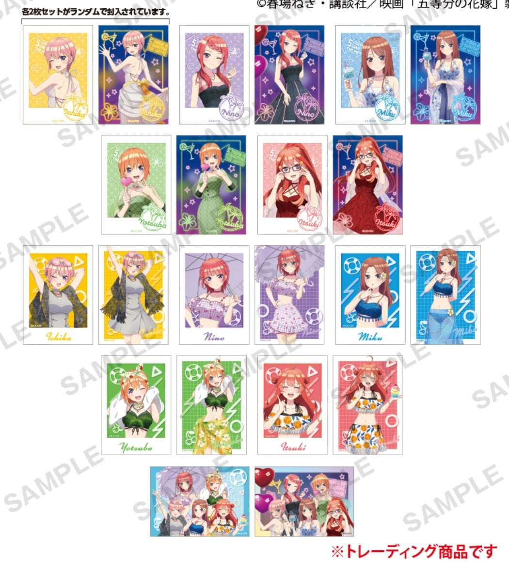 映画 五等分の花嫁 トレーディングミニブロマイド Sweet Dreams&Memories photo card