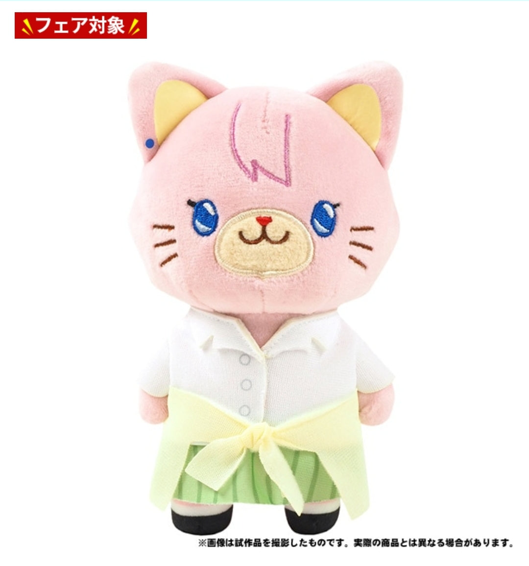 Five equal parts of the wedding ceremony with CAT Nakano Ichika doll