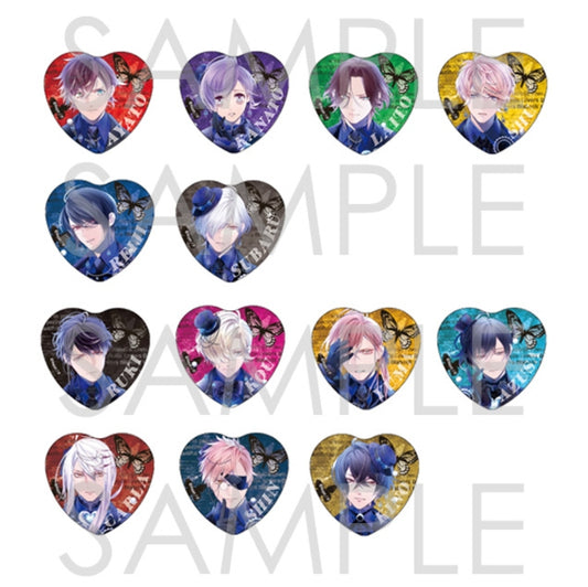 DIABOLIK LOVERS SECRET DISPLAY ラメハート缶バッジ