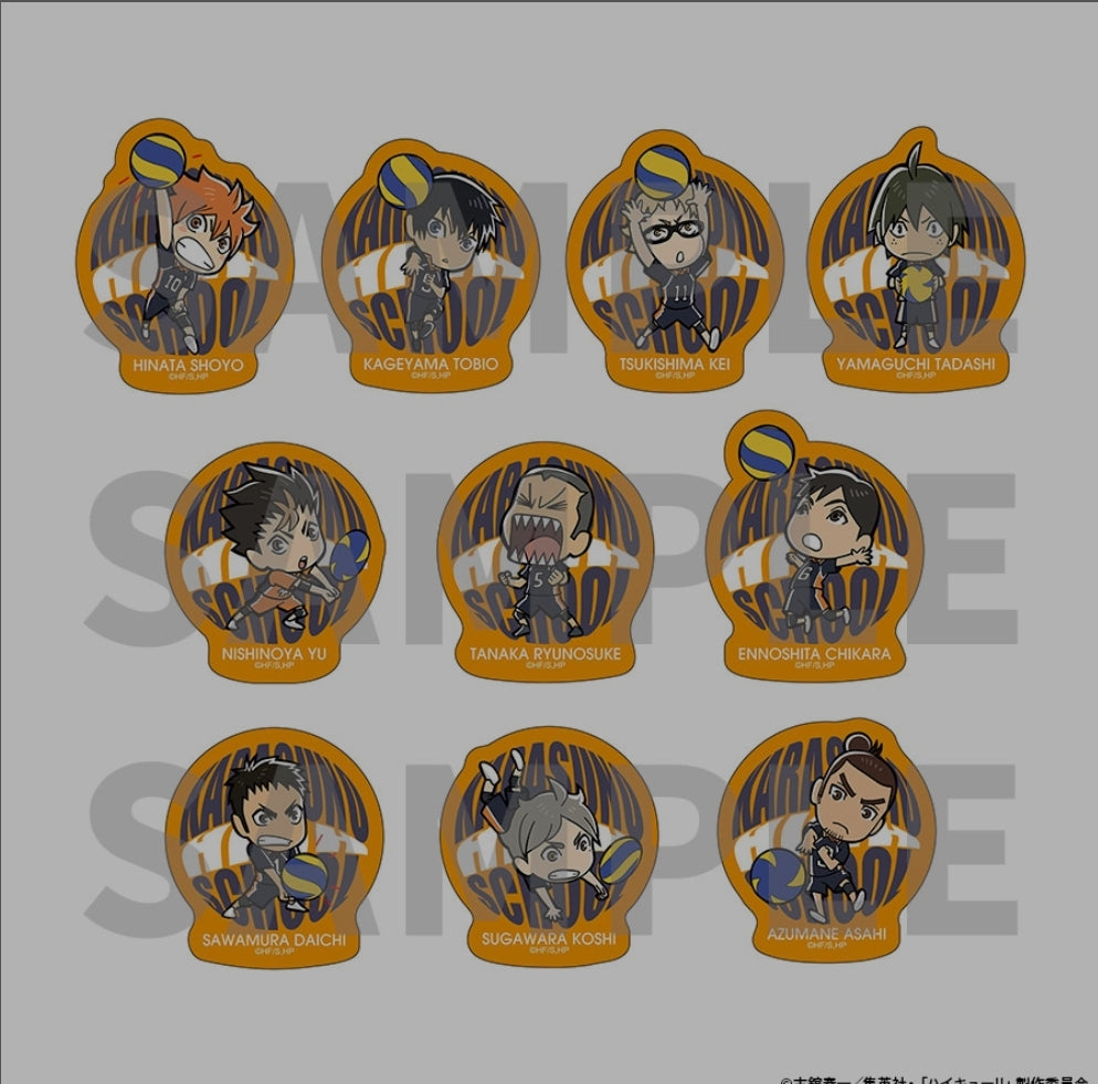 ハイキュー!! ダイカットステッカーコレクション <A> 排球event die cut tcs A