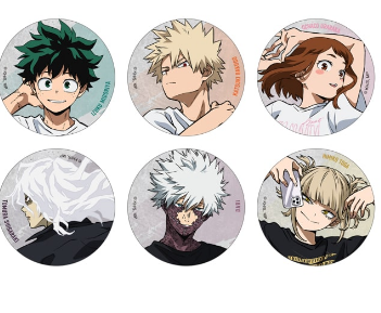(baseyard限定) 僕のヒーローアカデミア「MY HERO ACADEMIA“T-shirts! T-shirts!!”」 トレーディング カンバッジ（全6種）(池袋)