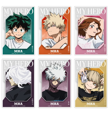 (baseyard限定) 僕のヒーローアカデミア「MY HERO ACADEMIA“T-shirts! T-shirts!!”」トレーディング クリアアートカード（全6種）(池袋)