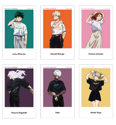 (baseyard限定) 僕のヒーローアカデミア「MY HERO ACADEMIA“T-shirts! T-shirts!!”」トレーディング アートステッカー（全6種）(池袋)