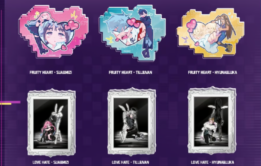 【ALIEN STAGE × 三月兽 March Monster】エイリアンステージ 「Love Hate&Fruity Heart」アクリルマグネット(池袋)