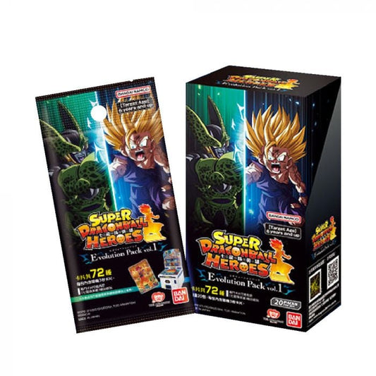 Bandai Carddass 龍珠英雄卡牌遊戲 卡牌遊戲 擴充包 - 進化擴充包 第1彈