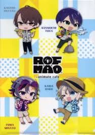 クリアファイル ROF-MAO(ミニキャラ) コラボビジュアルA4クリアファイル 「にじさんじ ROF-MAO×animatecafe 第二弾」