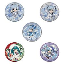 CAN BADGE COLLECTION SNOW MIKU  (BANDAI)
