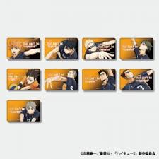 (日ﾃﾚｻｰﾋﾞｽ) ﾊｲｷｭｰ!! TD缶ﾊﾞｯｼﾞ 5期ｱｸｼｮﾝ版権 箔押しver. 烏野