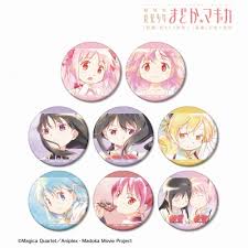 (ｱﾙﾏﾋﾞｱﾝｶ) 魔法少女まどか☆ﾏｷﾞｶ TD AA aqua label 第2弾 ﾏｯﾄ缶ﾊﾞｯｼﾞ