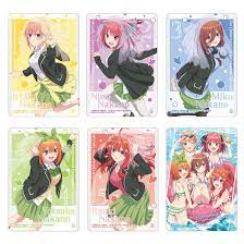 Carddass 五等分の花嫁 クリアカードコレクション(自販機) acrylic card (BANDAI)