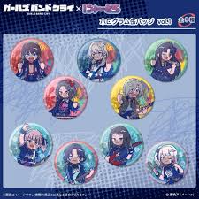 (MENEGI) アニメ「ガールズバンドクライ」 ホログラム缶バッジVol.1