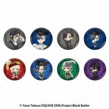 (KADOKAWA) 「黒執事 -寄宿学校編-」キラキラ缶バッジ