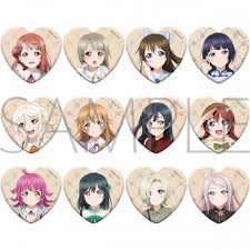 (MOVIC) ﾗﾌﾞﾗｲﾌﾞ! 虹ヶ咲学園ｽｸｰﾙｱｲﾄﾞﾙ同好会 ﾊｰﾄ形ｷｬﾗﾊﾞｯｼﾞｺﾚｸｼｮﾝ