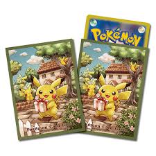 ポケモンカードゲーム デッキシールド ピカチュウの贈り物【グリーン】