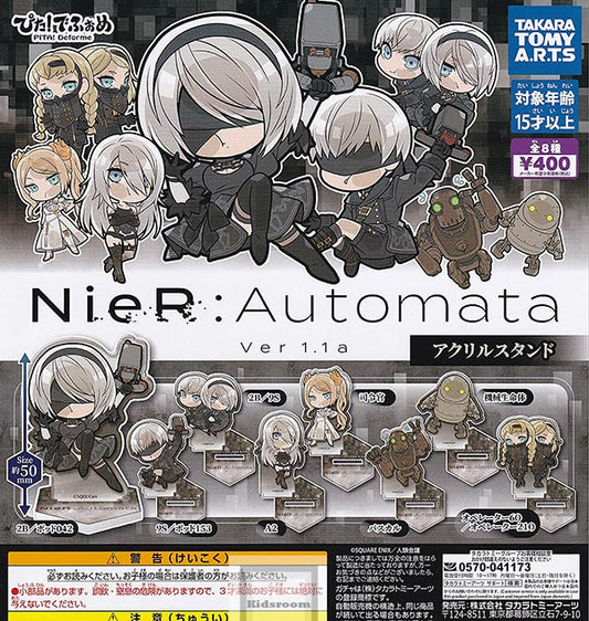 capsule ぴた!でふぉめ NieR:Automata Ver1.1a ｱｸﾘﾙｽﾀﾝﾄﾞ acrylic stand (ﾀｶﾗﾄﾐｰｱｰﾂ)